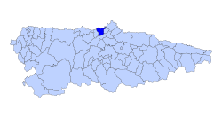 Castrillon Asturies map